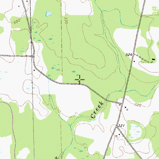 Topographic Map of New Hope Church (historical), GA