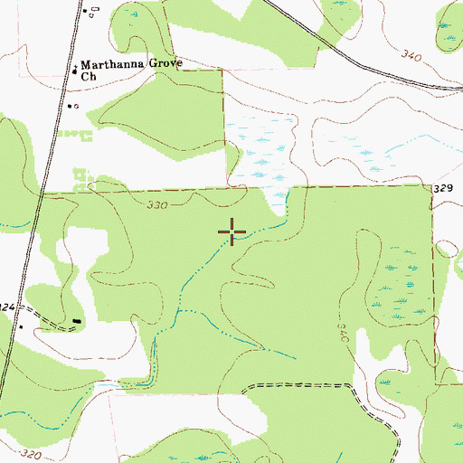 Topographic Map of The Pit, GA