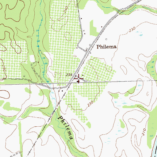 Topographic Map of United States Pecan Field Station, GA