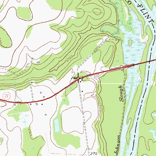 Topographic Map of Danville (historical), GA