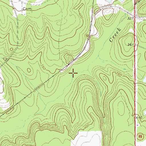 Topographic Map of Hodges Mill (historical), GA