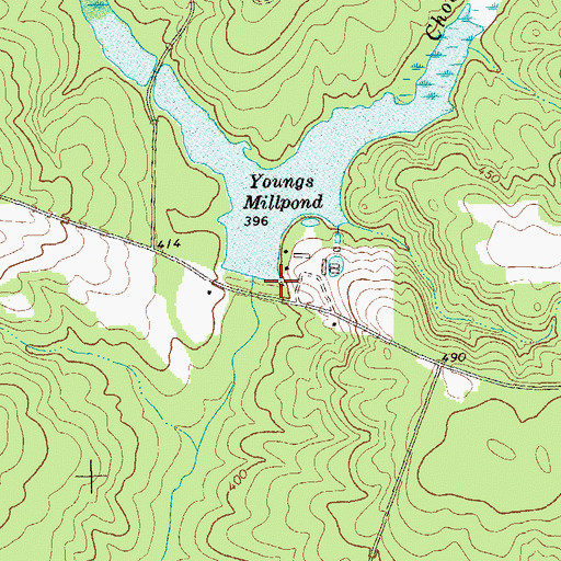 Topographic Map of Kidds Mill (historical), GA