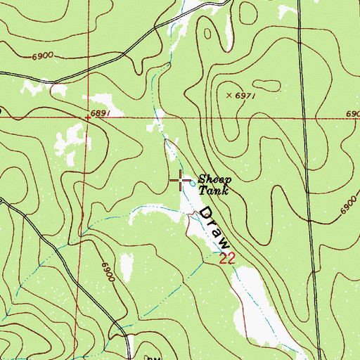 Topographic Map of Sheep Tank, AZ