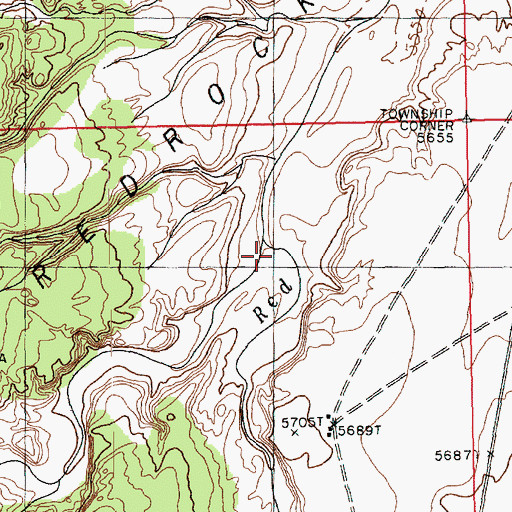 Topographic Map of Cove Wash, AZ