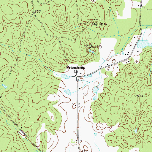 Topographic Map of Biggers School (historical), GA