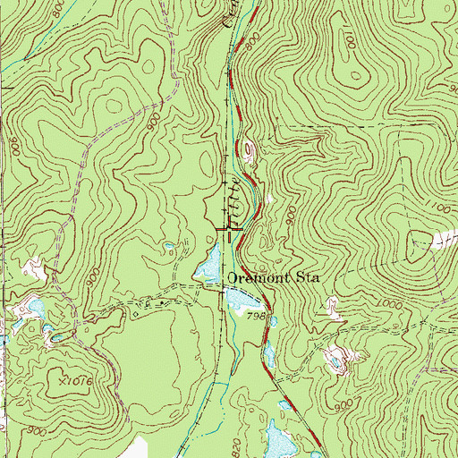 Topographic Map of Etna Valley, GA