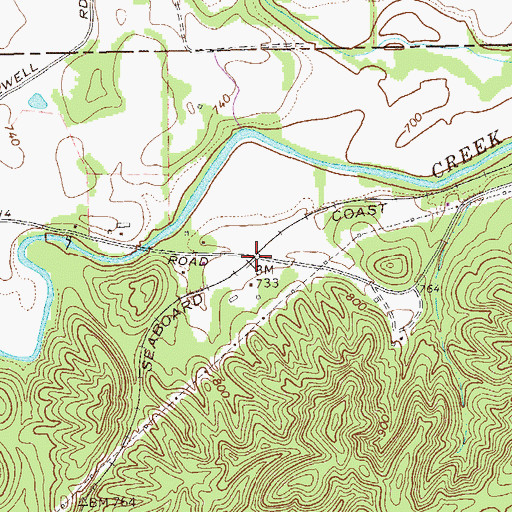 Topographic Map of Posco (historical), GA