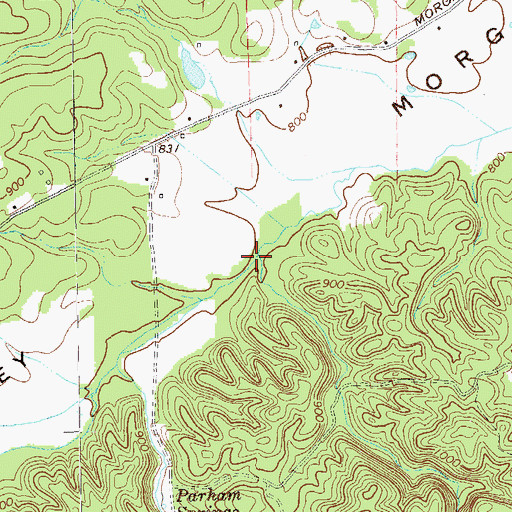 Topographic Map of Riles Creek, GA