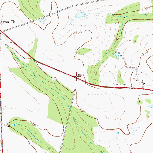 Topographic Map of Akridge (historical), GA