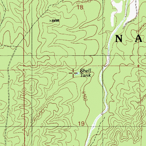 Topographic Map of Shell Tank, AZ
