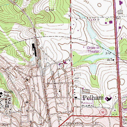 Topographic Map of Mitchell County Convict Camp (historical), GA