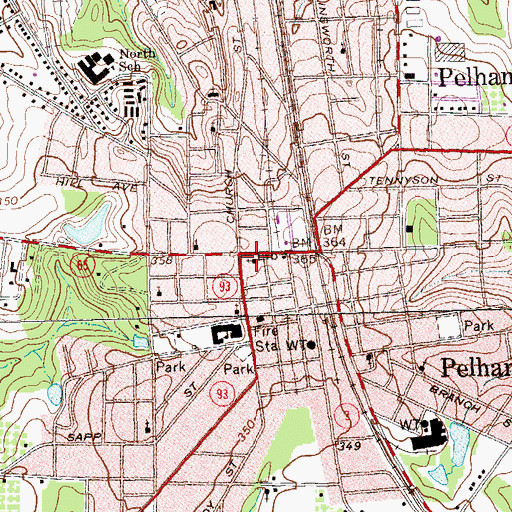 Topographic Map of Mothers Memorial Presbyterian Church, GA