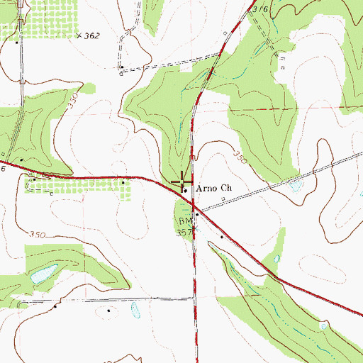Topographic Map of Turner School (historical), GA