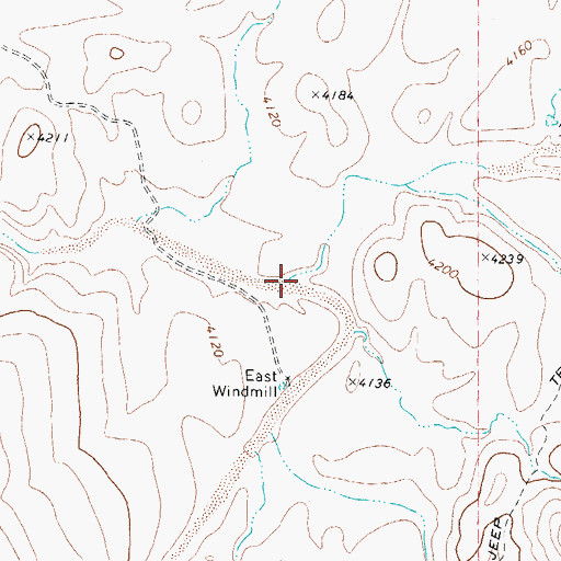 Topographic Map of Sheppard Wash, AZ