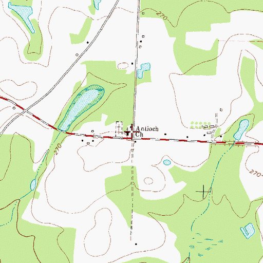 Topographic Map of Airline School (historical), GA