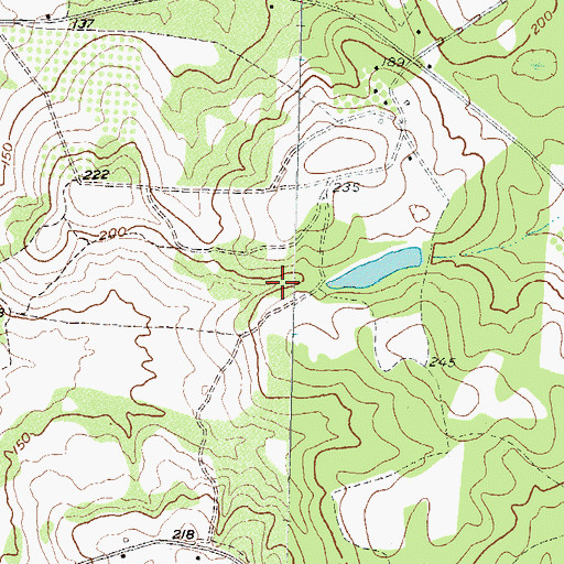 Topographic Map of Glasgow, GA