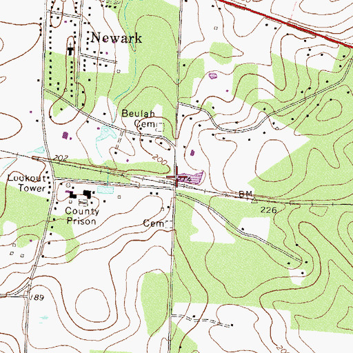 Topographic Map of Lambville (historical), GA