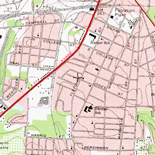 Topographic Map of Little Holiness Church (historical), GA