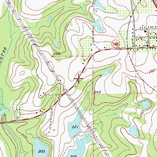 Topographic Map of Maranatha Church, GA