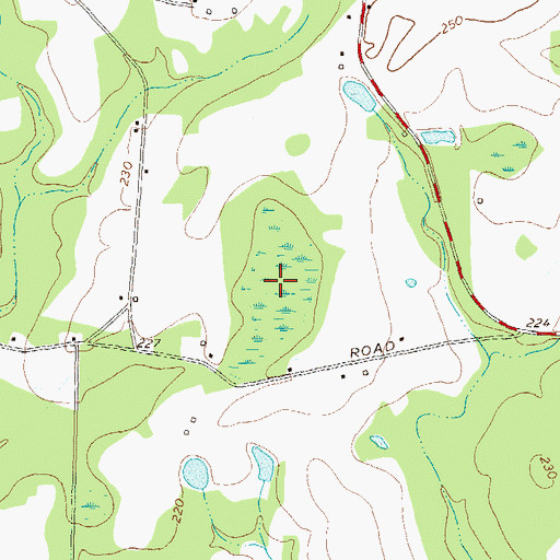 Topographic Map of Murphys Pond, GA
