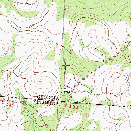 Topographic Map of Roddenberry (historical), GA