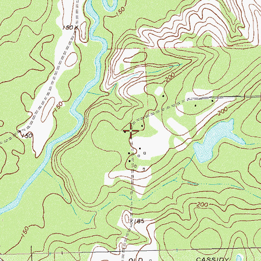Topographic Map of Roddenberry Camp (historical), GA