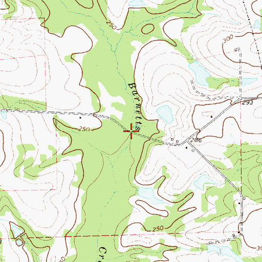 Topographic Map of Segler Mill Bridge, GA