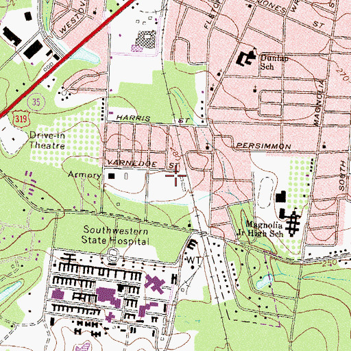 Topographic Map of Varnedoe Station, GA