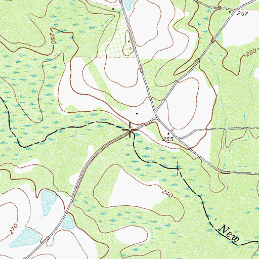 Topographic Map of Hesters Bridge, GA