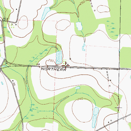 Topographic Map of Nola (historical), GA