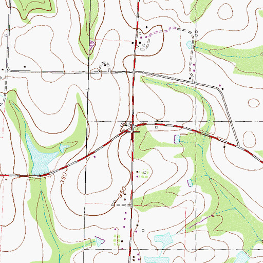 Topographic Map of Buckhead School (historical), GA