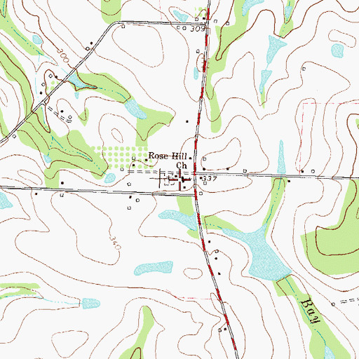 Topographic Map of Collier School (historical), GA