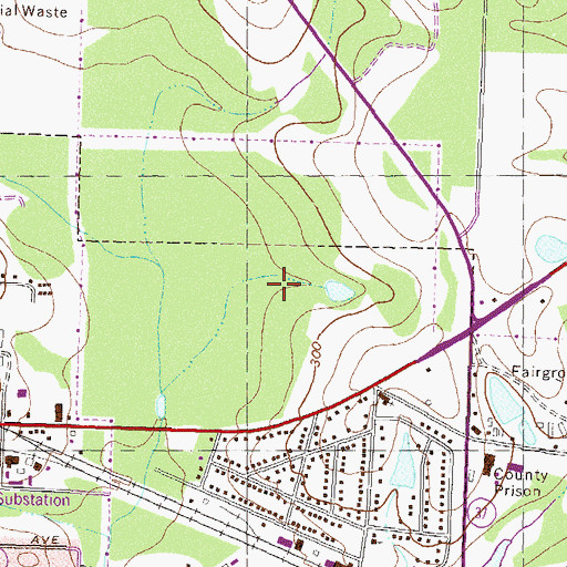 Topographic Map of Colquitt County, GA