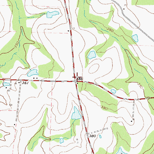 Topographic Map of Harkan School (historical), GA