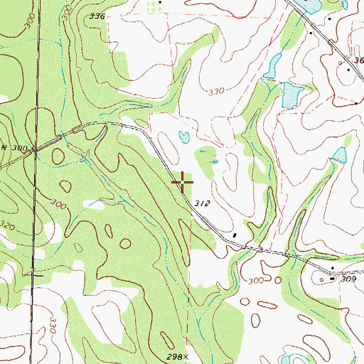 Topographic Map of Hour of Deliverance Church, GA