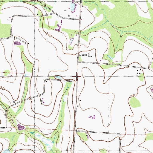 Topographic Map of Library Faith Church, GA