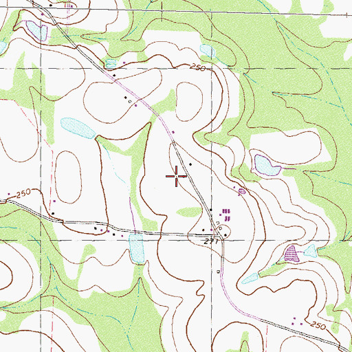 Topographic Map of Odom Elementary School, GA