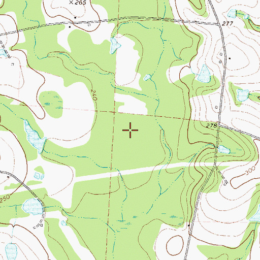 Topographic Map of Old Cypress Pond School (historical), GA