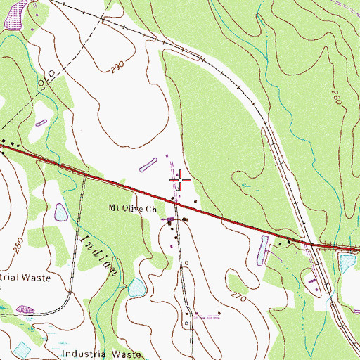 Topographic Map of Stallings School (historical), GA