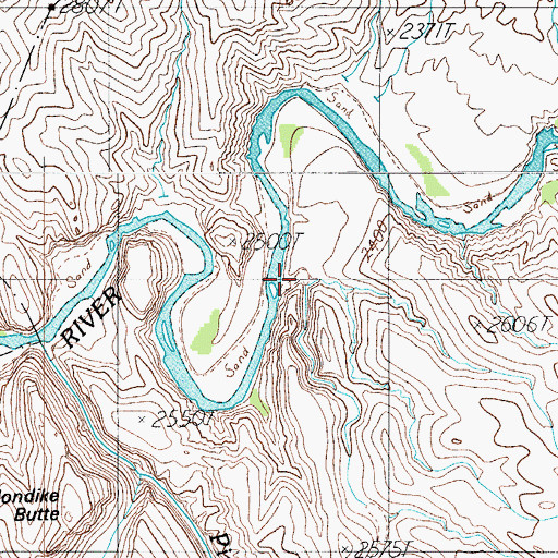 Topographic Map of Shute Springs Creek, AZ