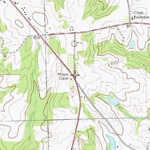 Topographic Map of Lamont (historical), GA