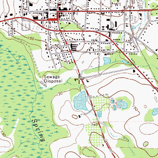 Topographic Map of Miller County, GA