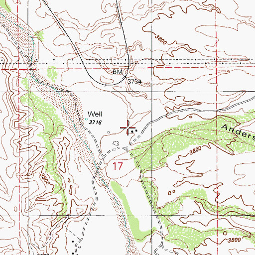 Topographic Map of Siemond Ranch, AZ