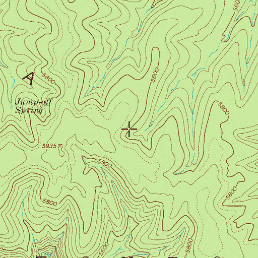Topographic Map of Sierra Ancha, AZ