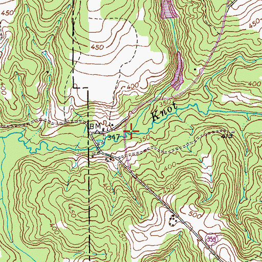 Topographic Map of Peachtree Branch, GA