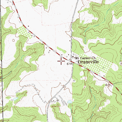 Topographic Map of Tri-County High School, GA