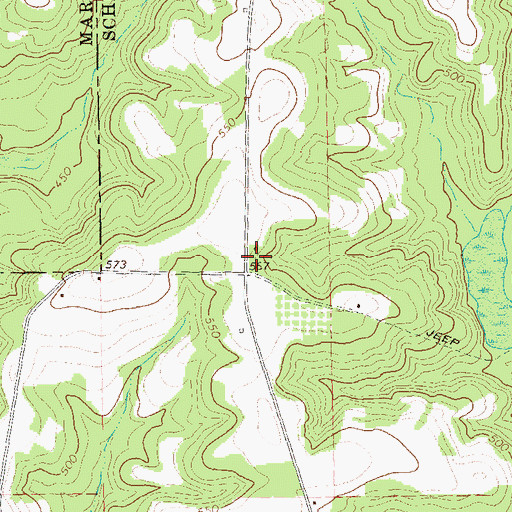 Topographic Map of Frasier-Smith Cemetery, GA