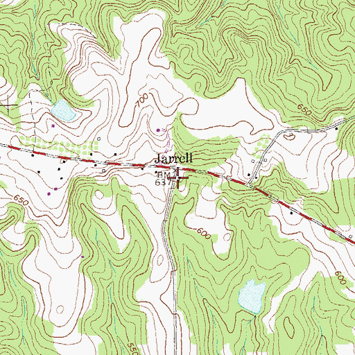 Topographic Map of Zion Hill Church, GA