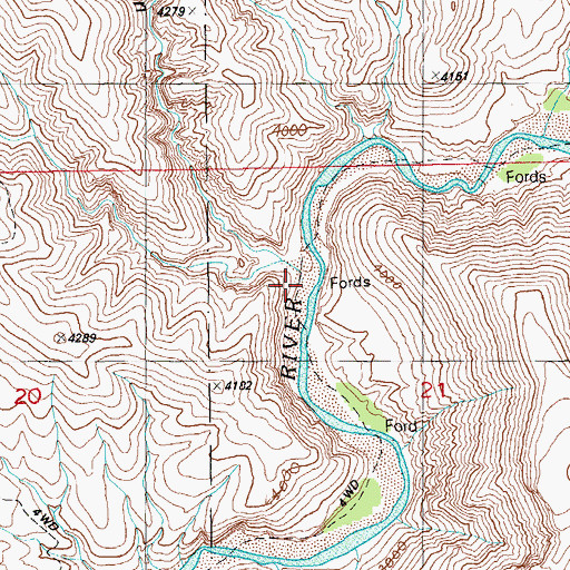 Topographic Map of Silver Creek, AZ