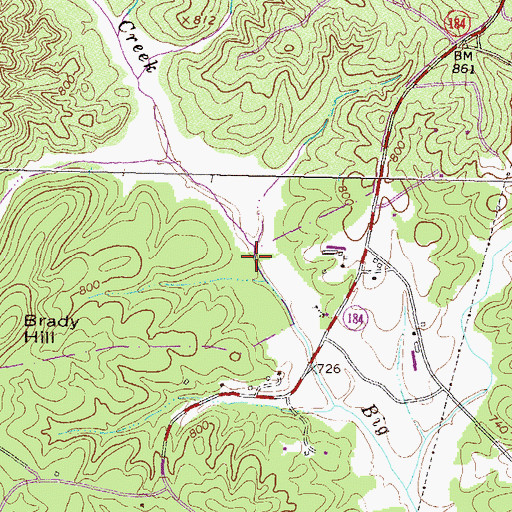 Topographic Map of Reservoir Number 46, GA